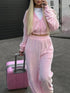 'June' Zip Up Hoodie and Pants Set - Celes Fashion
